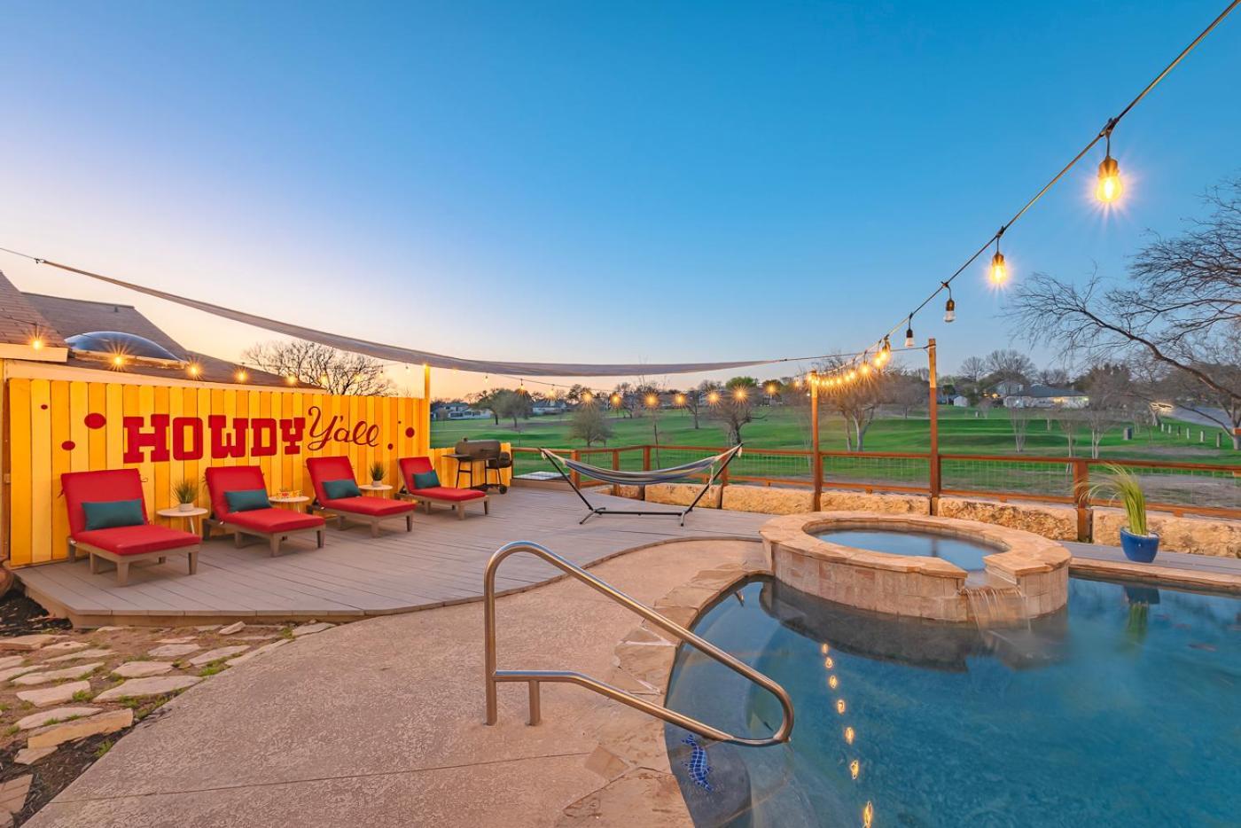 Stunning Pool Overlooking Golf Course & Game Room San Antonio Bagian luar foto
